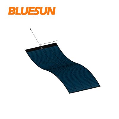 China Flexible Solar Panel Bluesun Mono Portable Solar Panel 100w For Car 5910*348*17mm for sale