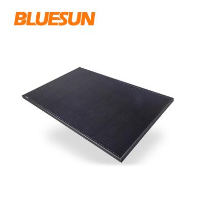 China Monocrystalline solar panels ful black 395w 400w 405w 410w half cut 120 perc solar panel roof shingles 166mmx166mm for sale