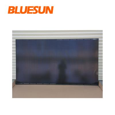 China Hot Selling Bluesun 410w All Black Offset Solar Panel For Europe Market Selling 166mmx166mm for sale