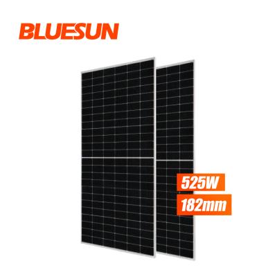 China 550w 540w 530w 182mmx182mm mono solar panel high power 182mm halfcell 9bb solar panel energy system for sale