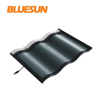 China Bluesun OEM 30w tesla solar roof tiles use CLOPES thin film flexible solar panels with full certificate 5 years warranty BSM-30S for sale