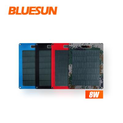 China Bluesun 400mmX256mmX15mm Solar Flexible Paper Production Line Safe And Reliable 8w 10w 15w Photovoltaic Flexible Solar Power Paper Charger for sale