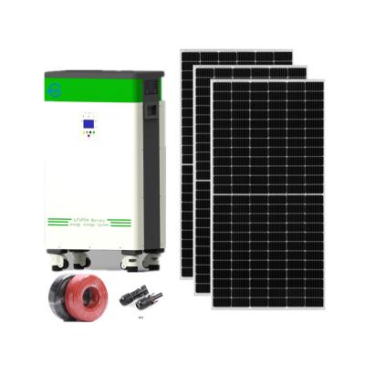 China Home Solar Generator 5KW Off Grid Solar System 10KWh LiFePO4 Battery Solar Power System For Home for sale