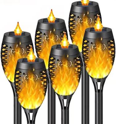 China Garden Super Bright Solar Torch With Flame Torch Waterproof Outdoor Solar Light Flashing Decorative Solar Light Suitable For Garden for sale