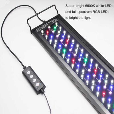 China New Full Spectrum 14W-42W Aquarium Light Programmable Led Coral Aquatic Plants Led Aquarium Light RGB RGB Led Light Customized With Controller for sale