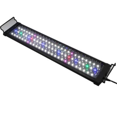 China Aquarium Factory Promotional Adjustable Dimmable Led Light 60-120CM RGB 10000k Led Aquarium T5 Light Bar For Marine Tank for sale