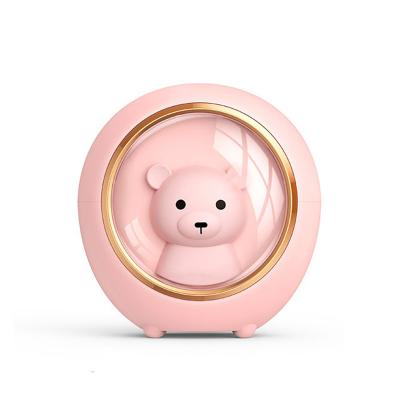 China Cute Comfortable Household Ultrasonic Humidifier Atomizer Space Bear Light Feeling Night Mist USB Portable Cool Humidifier Small for sale