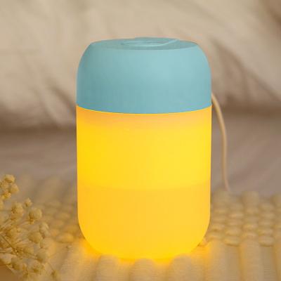 China Feel Comfortable 300ML Mini Portable Colorful Led Night Mist Mute Air Humidifier USB Ultrasonic Mist Maker Super Humidifiers For Home for sale