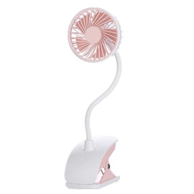 China High Efficiency Clip Cooling Air Fan USB Rechargeable Battery Foldable Flexible Portable Desk Lamp Large Wind Fan for sale