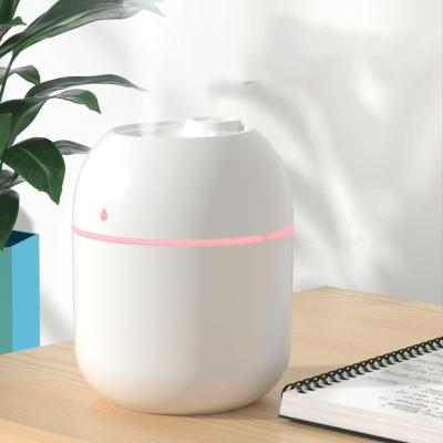 China Smell Small Humidifier 330Ml Comfortable Colorful Light Office Portable Ultrasonic Humidifier Essential Oil LED Water Drop Ultrasonic Humidifier for sale