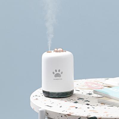 China Smell Comfortable Mini Cute Cat Cool Mist New Design Aroma Humidifier Portable Ultrasonic Nano Diffuser Auto Humidifier with Night Light for sale