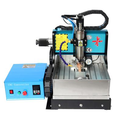 China Mini 4 Axis 3D Router Carpentry Wood Carving Woodworking Kit CNC Acrylic Machine for sale