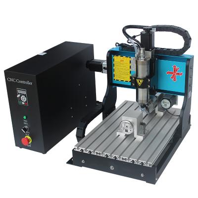 China Newest Upgraded Hotels Wood 3040 Cutting Drilling Milling 4 Axis Router Engraver CNC Machine for sale