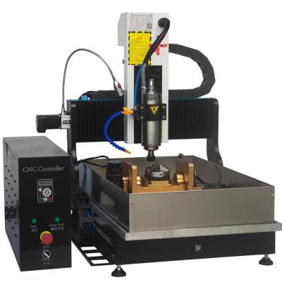 China Good Price Hotels 6040 Metal Engraving Mini Cnc 5 Axis CNC Machine With High Effeciency For Metal And Jade 5 Axis CNC Wood Router for sale