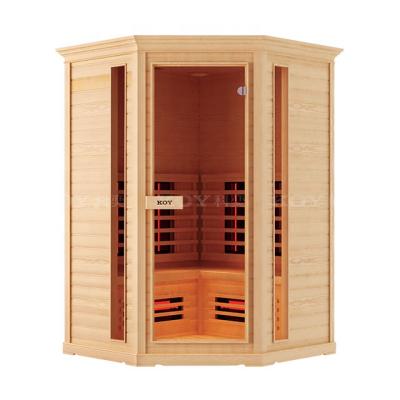 China Computer Control Panel 03-K6 Family Used Room Corner Infrared Hot Item Infrared Sauna Cabin For 3persons for sale