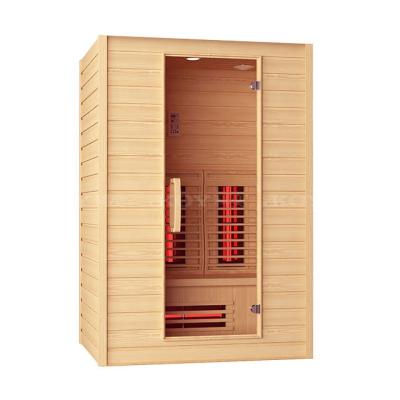 China Computer control panel home far infrared sauna room for two person 02-K5 for sale