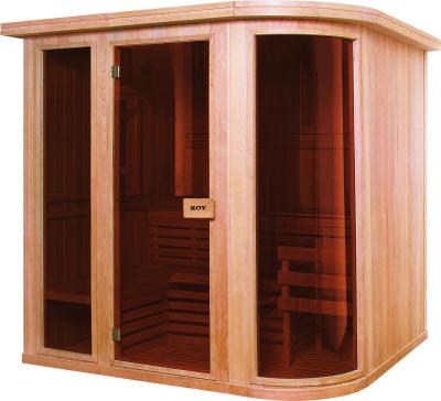 China 07-S8 Computer Control Panel Canadian Traditional Sauna Room Solid Wood Finnish Hemlock Sauna For 2-4person for sale