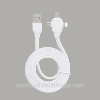 China Inner obvious factory wholesale 3in1 usb cable for Iphone and for xiaomi usb cable for sale