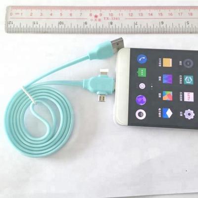 China 3in1 USB 3.1 Inner Visible Type C USB A/M Cable To Micro+Mini+Type-C for sale