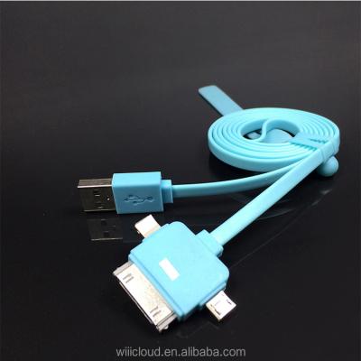 China Consumer electronics mobile phone power bank cable multi usb charger cable 4in1 for sale