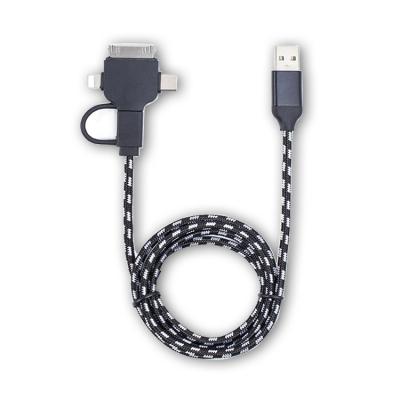 China Consumer Electronics Free Sample 8-Pin/30-Pin/Micro/3.1 USB Cable 4in1 USB Charging Cable For iPhone Samsung Connection for sale