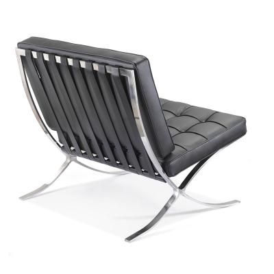 China Guangdong High End Genuine Leather Lounge Chair Armchair Lounge For Home Furniture for sale