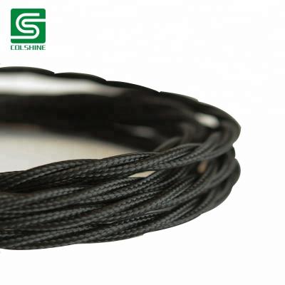 China Construction Colshine VDE Certified Fabric Cable Braided Twisted Cable For Light Weight 300V Pendant for sale