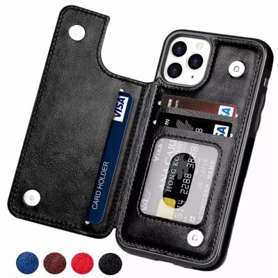 China Magnetic Detachable Premium Leather Wallet Case Cover For iPhone 11 12 Pro Max And Rotating Card Slot Cases For iPhone 12 13 14 Pro Plus for sale