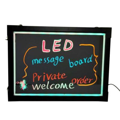 China Suitable for all high-end restaurants LED fluorescent email flash plug-in acrylic led sign-up board for sale