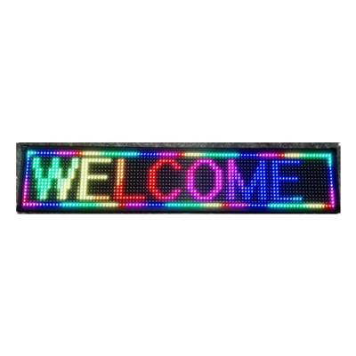 China Applicable to all restaurants medium and high-end programmable full color led advertising sign display outdoor led scrolling message board for sale