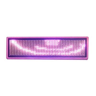 China Suitable for all public places work license plate 12*48 pixel size LED display dedicated digital name badge for sale