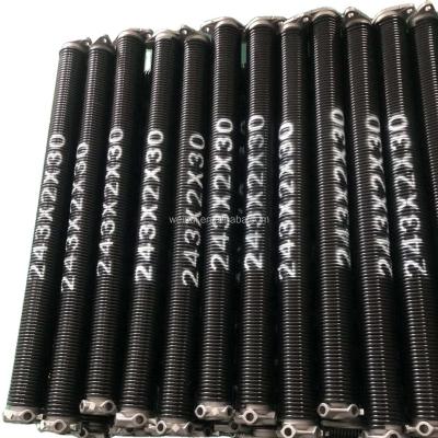 China Coil manufacturer black powder coating garage door torsion spring for sale