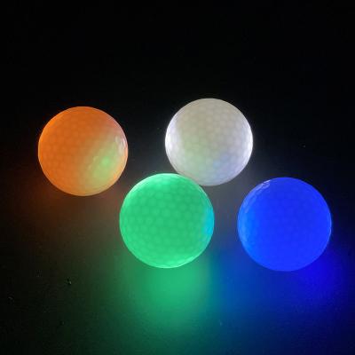 China Wholesale Practice USGA Logo Colored Night Light Up High Rebound LED Custom Golf Match Or Golf Ball for sale