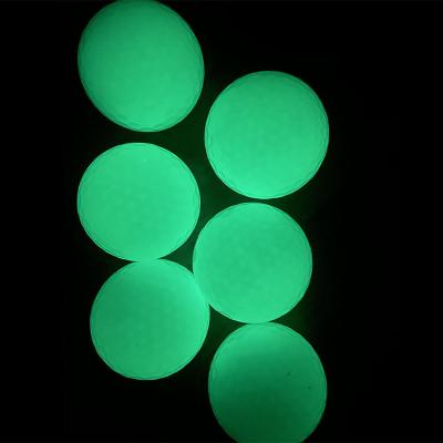 China Golf match or practice golf balls luminous night glowing golf ball for sale