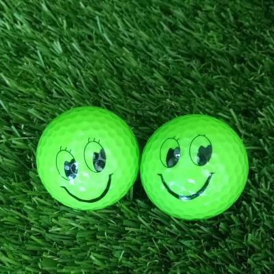 China 2pieces muti-colors gift golf balls gift colorful and cute colorful plated funny golf ball gof git ball for sale