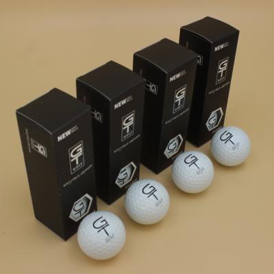 China Custom Soft Golf Match Logo Printing Gift Box Distant 3 Layer Tour Golf Ball 12 pcs/set for sale