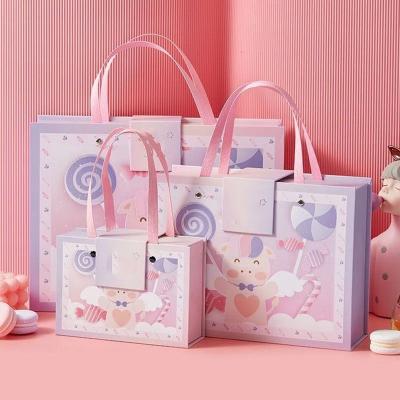 China Recyclable Wholesale Holiday Halloween Christmas 2023 Small Birthday Gift Bags Gift Boxes for sale