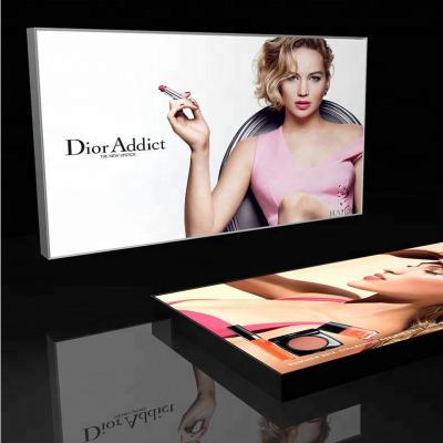 China Shopping Mall Customized Small Size Wall Mounted Display Sign Led Fabric Light Box for sale