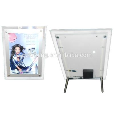 China Adertising Show Advertising Display Wall Mounted Led Slim Crystal Light Box for sale