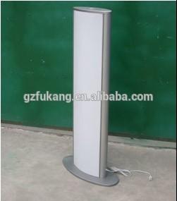 China floor standing double sides curved light box 1200x300mm for sale