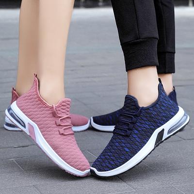 China CUSHIONING Flyknit Sneaker Lightweight Air Cushion Women's Sports Shoes For Walking for sale