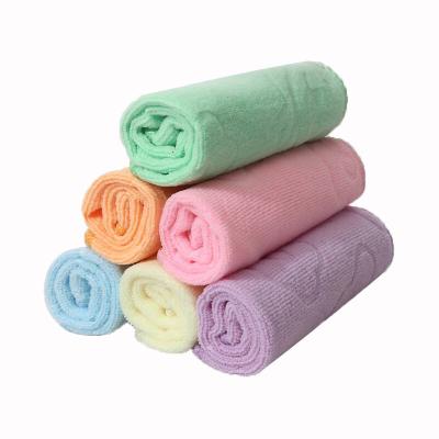 China Sustainable High Quality Embossed Small Square Towel Printed 20*20 Square Small Towel for sale