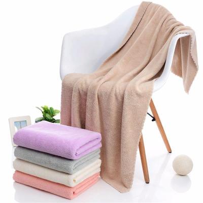 China Sustainable Wholesale Microfiber Bath Towels Set Coral Fleece Towel For Bathroom Bath Towels for sale