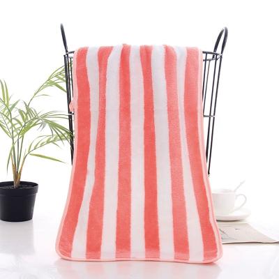 China Viable Factory Design Customized Wholesale Logo Fast Drying Super Absorbent Microfiber Thick Soft Bath Towel for sale