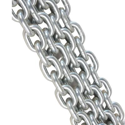 China Lifting cargo light per meter outdoor marine galvanized anchor 10mm black g80 link welded iron chain for sale for sale