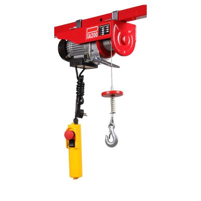 China Hotels Electric hoist Motor hoist High quality electric hoist Wire rope electric hoist for lifting light weight items for sale