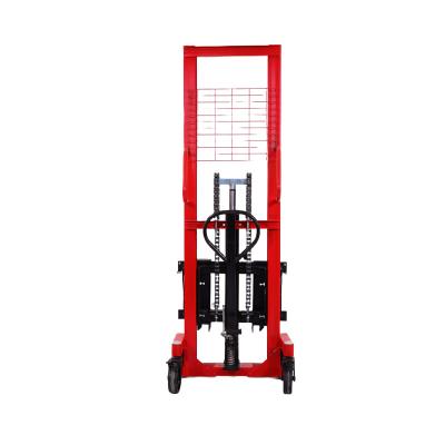 China Hotels Material Handling Tools Pallet Forklift 2000KG Manual Fork Lift Stacker 1.6m Lift Height Hydraulic Manual Hand Stacker for sale