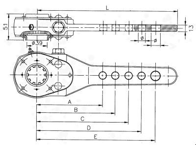 China high quality 2175003700 SAF Manual Slack Adjusters Universal Trailer air brake system for sale