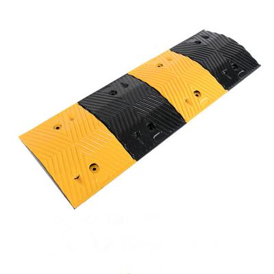 China Parking Prevent Car Slipping Road Buffer Strip Vehicle Stabilizer Black Thicken Bump Yellow Speed ​​Bump for sale