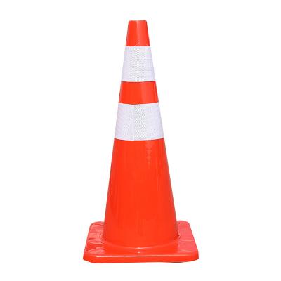 China Cheap Parking Lot Durable Road Racing Plastic Signs Road Safety Warning Traffic Cone Orange Construction for sale